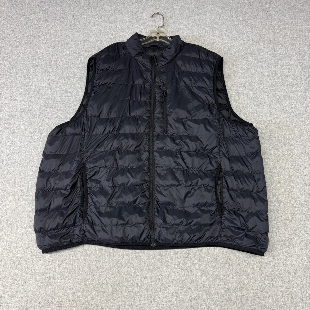 32 Degrees Heat | Puffer Vest | XL | Black | Quilted Full Zip Lightweight Pocket